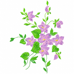 Flowers And Tree Embroidery Design 6 Flowers And Tree Embroidery Design 6